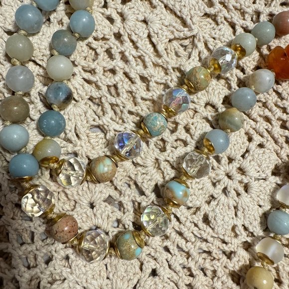 ๐คฉ๐HOST PICK!!๐๐คฉAGATE GOLDFISH Handmade Semi Precious 108 Bead Mala Necklโฆ - Picture 7 of 14